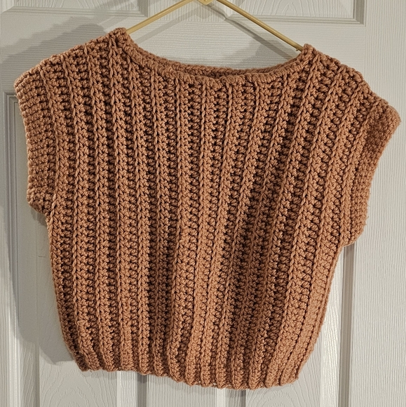 Jackets & Blazers - Handmade crochet sweater vest